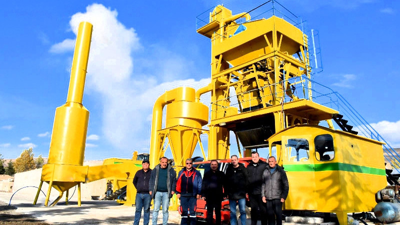 Asfalt Tesisi Deneme Üretimine Başladı