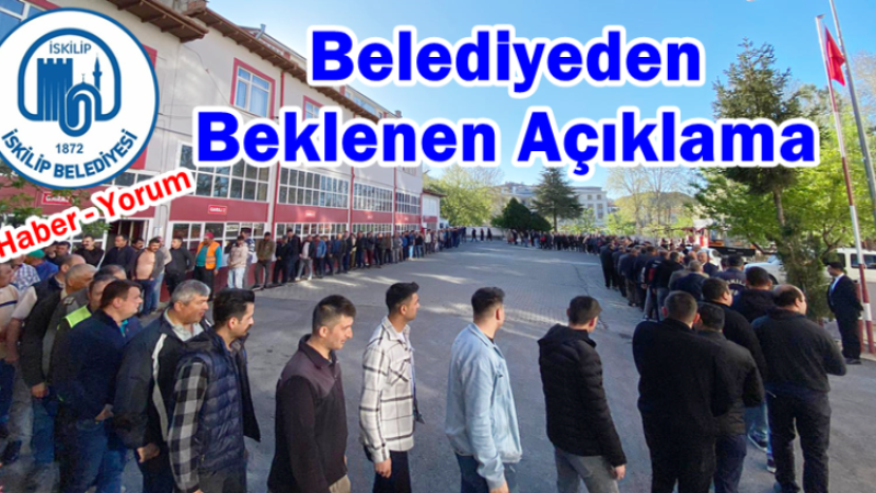 Belediyeden Beklenen Açıklama 