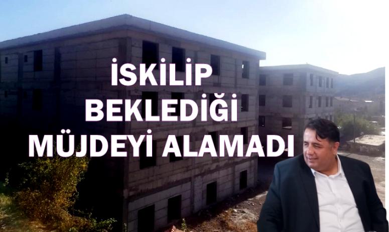 İSKİLİP'İN MYO HAYALİ ASKIDAMI KALIYOR