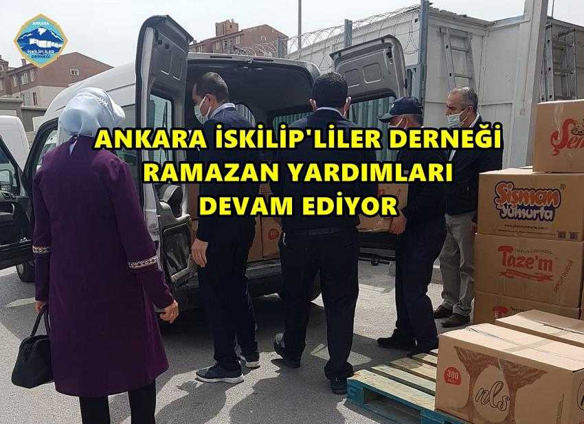 ANKARA İSKİLİP’LER DERNEĞİNİN   HEMŞEHRİLERİMİZE  YARDIMLARI DEVAM EDİYOR