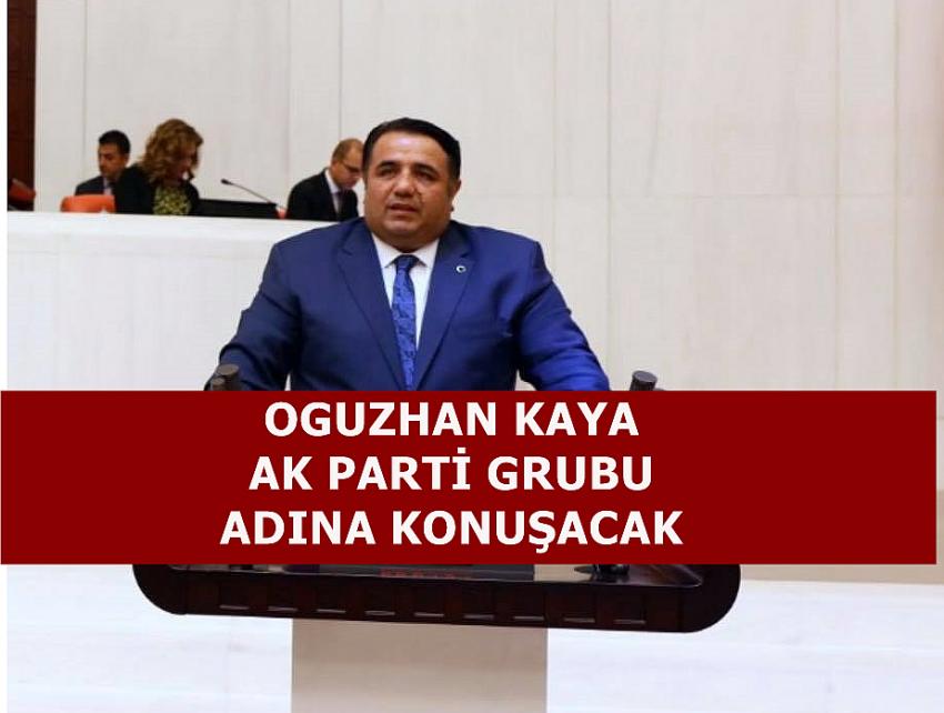 Oguzhan Kaya. Ak Parti Grubu Adına Konuşacak