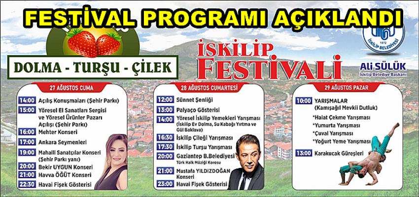 FESTİVAL PROGRAMI AÇIKLANDI