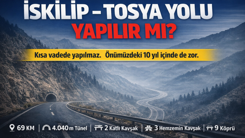 İSKİLİP TOSYA YOLU YAPILIR MI?