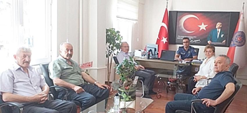 SİYASİLERDEN EMNİYET MÜDÜR V. HAYIRLI OLSUN ZİYARETİ